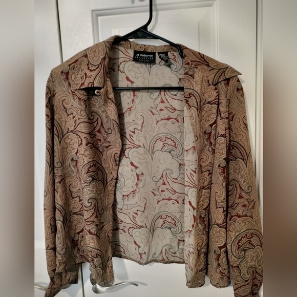 Vintage Liz Claiborne Paisley Patterned Women's Shirt - Picture 6 of 6